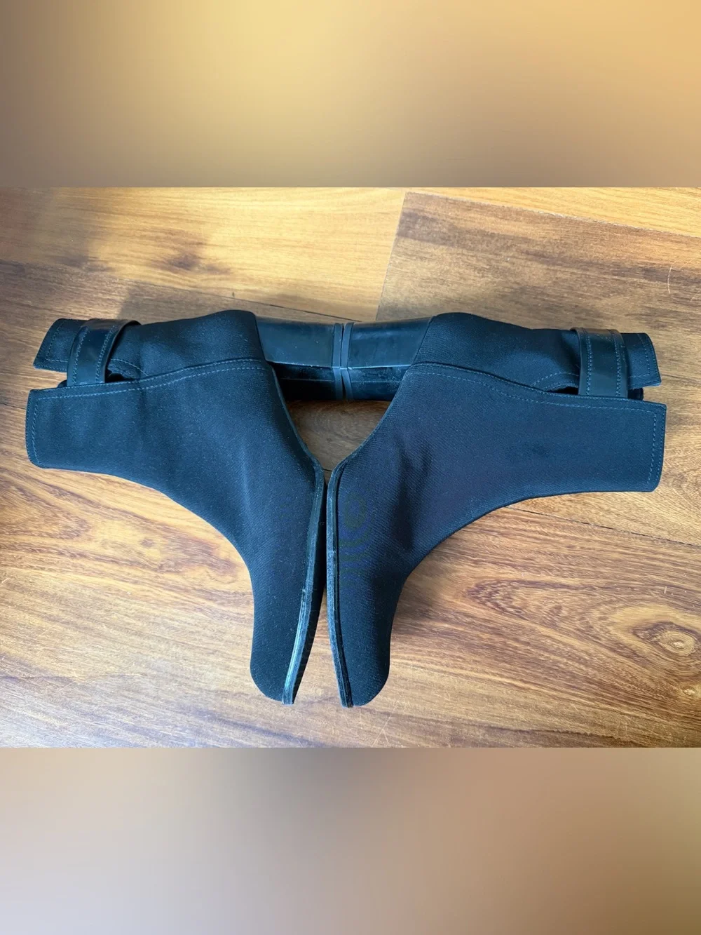 Stuart Weitzman Black Stretch Gor-Tex Waterproof Booties Size 10